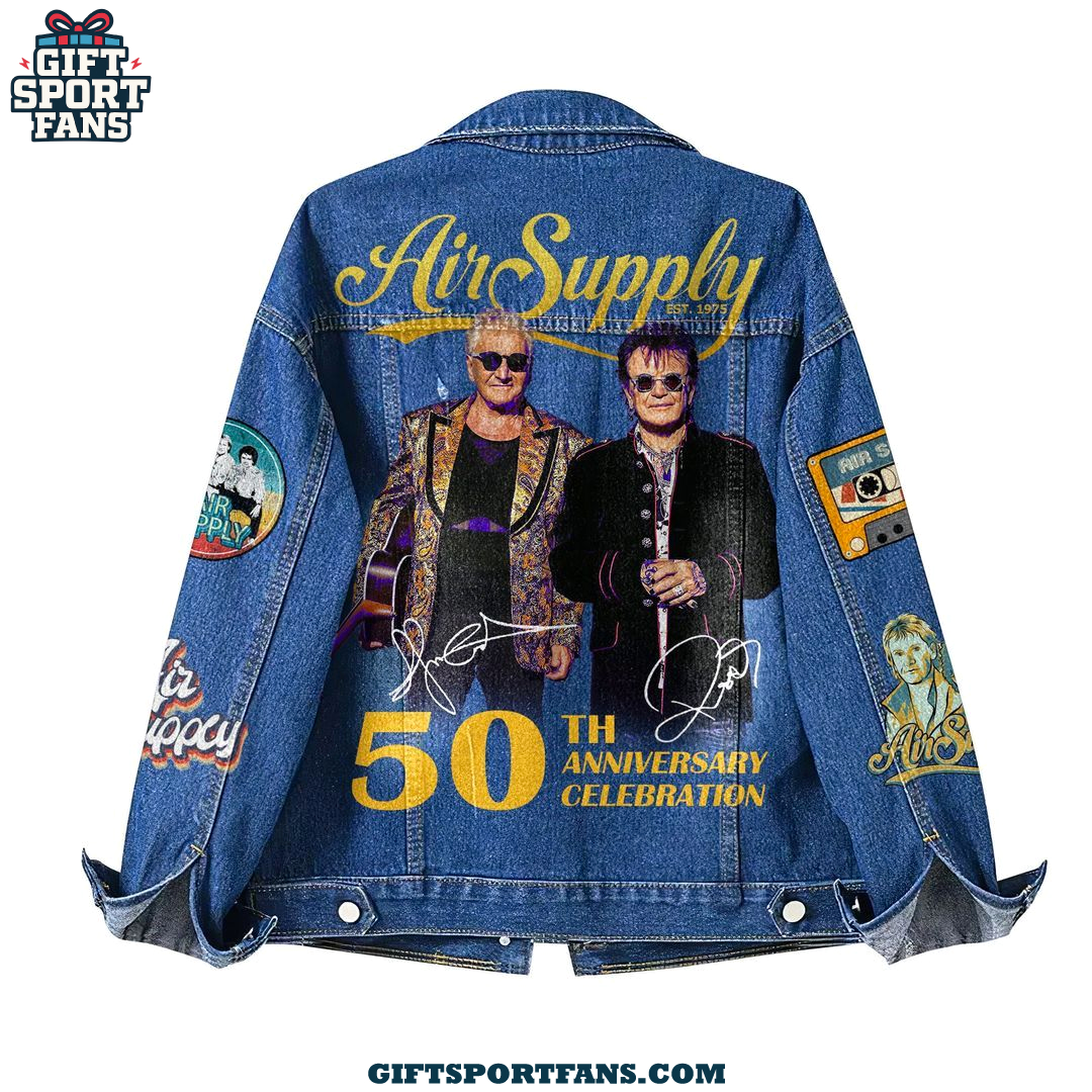 Air Supply 50th Anniversary 2025 Demin Jacket Air Supply 50th Anniversary 2025 Demin Jacket