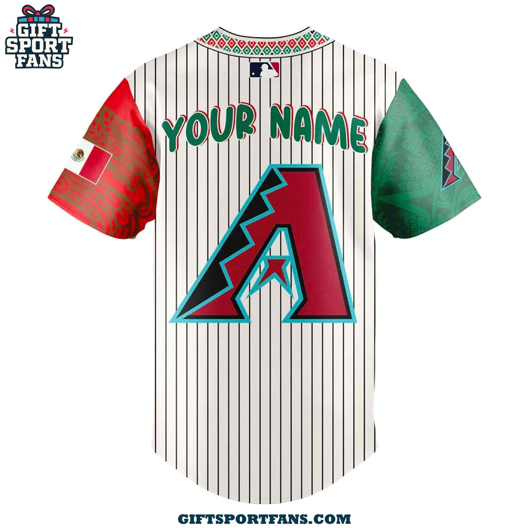 Arizona Diamondbacks Mexican Heritage Night 2025 Custom Jersey Cap Arizona Diamondbacks Mexican Heritage Night 2025 Custom Jersey Cap
