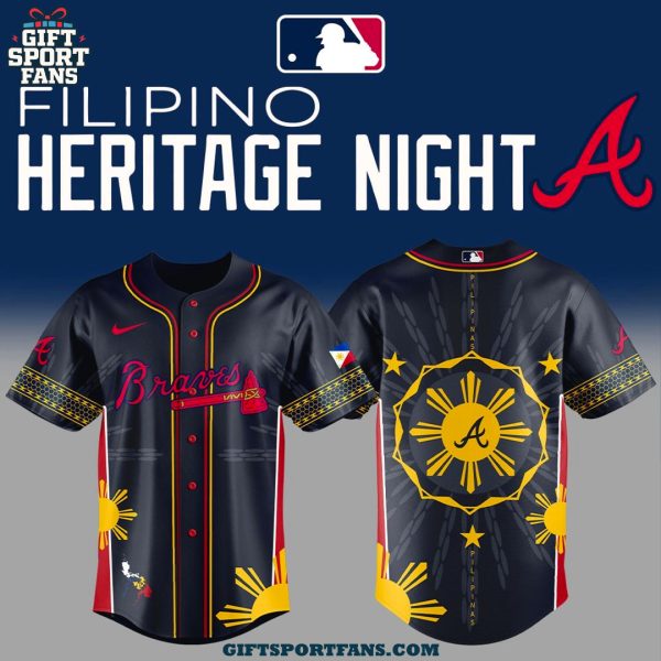 Atlanta Braves Filipino Heritage Night 2025 Special Edition Jersey Cap