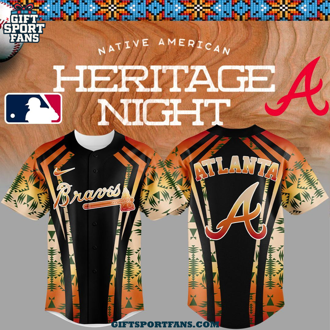 Atlanta Braves Native American Heritage Night 2025 Special Jersey Cap Atlanta Braves Native American Heritage Night 2025 Special Jersey Cap