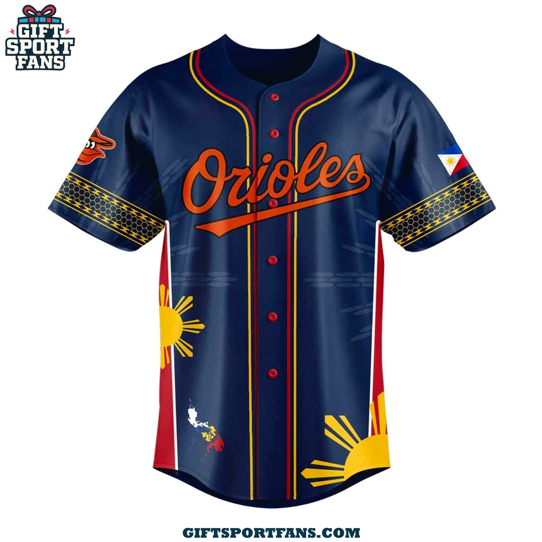 Baltimore Orioles Filipino Heritage Night 2025 New Jersey Cap Baltimore Orioles Filipino Heritage Night 2025 New Jersey Cap