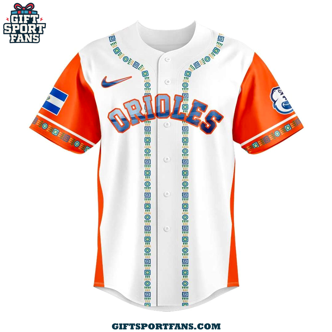 Baltimore Orioles Salvadoran Heritage Night 2025 Special Jersey Cap Baltimore Orioles Salvadoran Heritage Night 2025 Special Jersey Cap