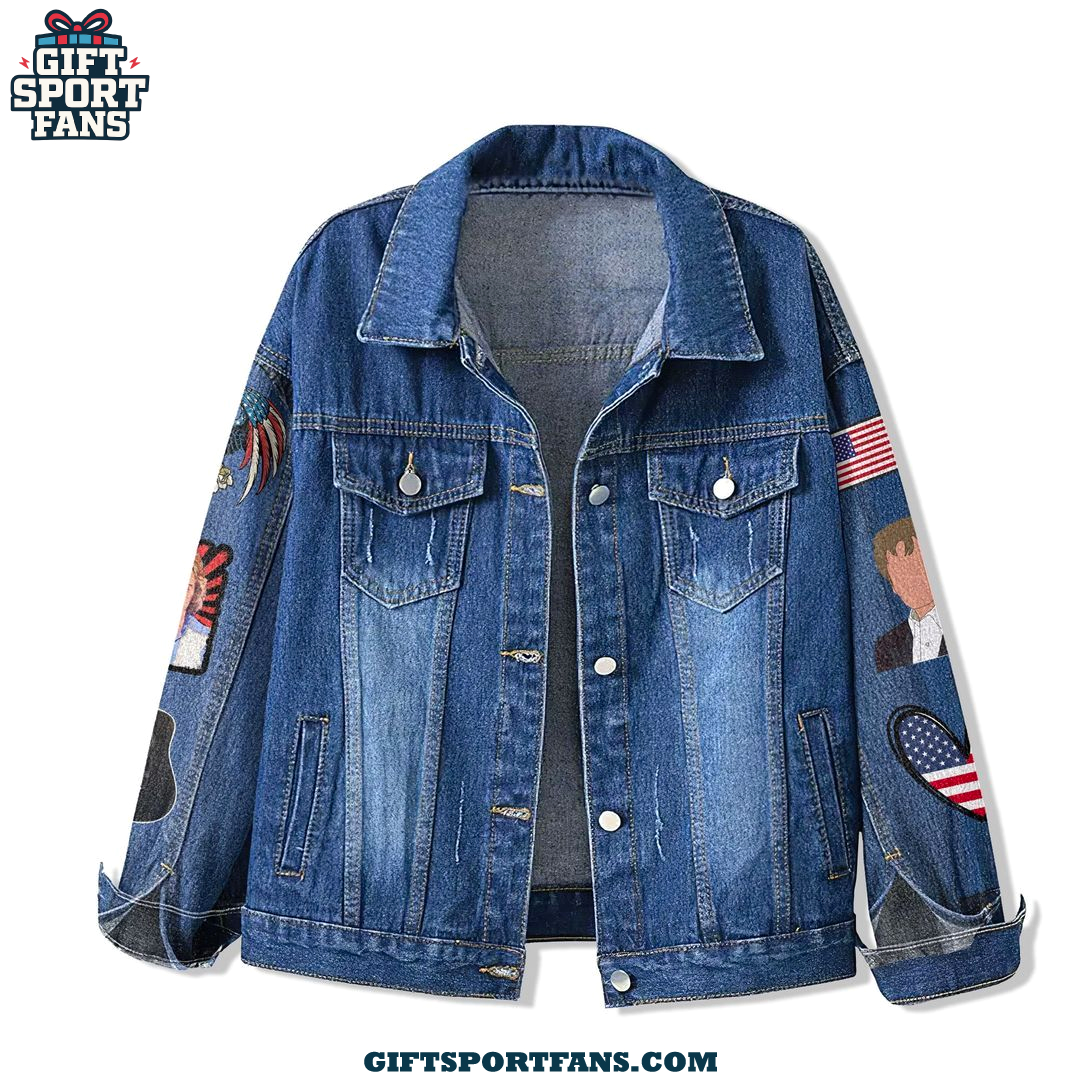 Barry Manilow Let Freedom King 2025 Demin Jacket Barry Manilow Let Freedom King 2025 Demin Jacket