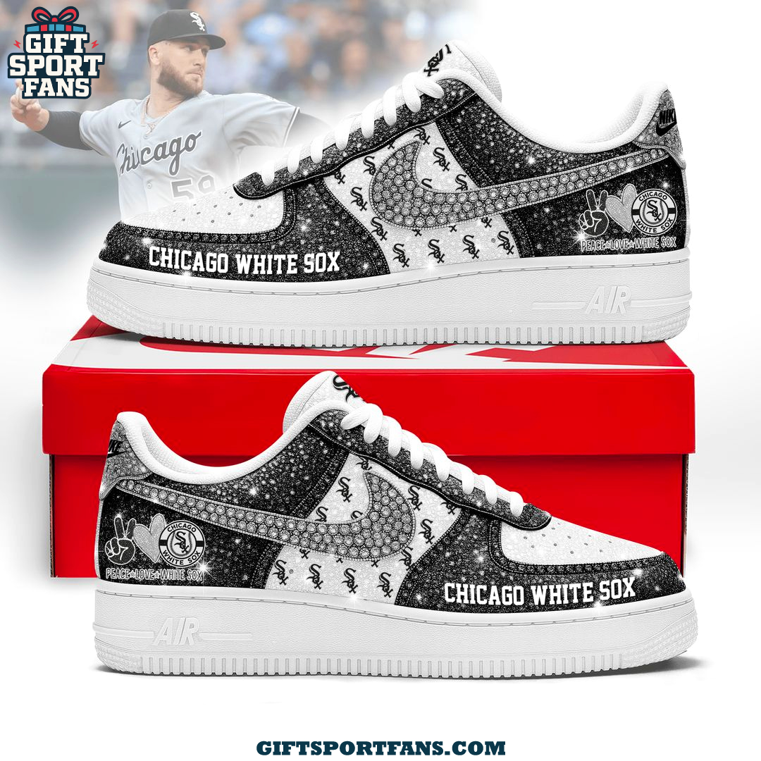 Chicago White Sox Peace Love White Sox 2025 Air Force 1 Chicago White Sox Peace Love White Sox 2025 Air Force 1