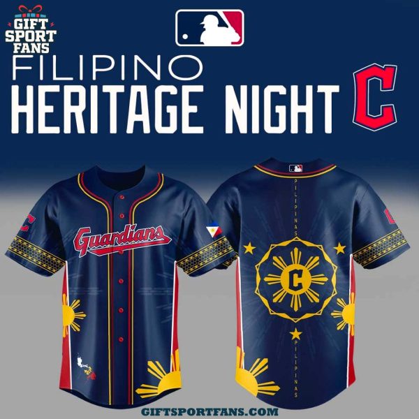 Cleveland Guardians Filipino Heritage Night 2025 New Jersey Cap