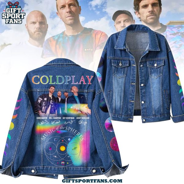 Coldplay Music Of The Spheres Demin Jacket