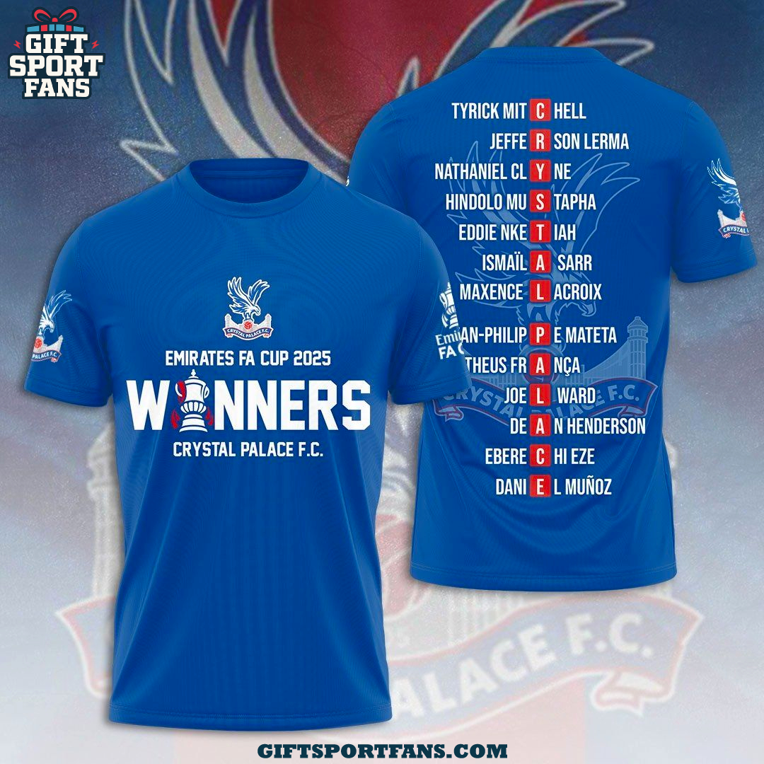 Crystal Palace FC Emirates FA Cup 2025 Winner Hoodie Crystal Palace FC Emirates FA Cup 2025 Winner Hoodie
