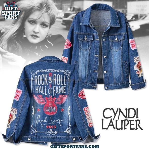 Cyndi Lauper Rock And Roll Hall Of Fame Demin Jacket