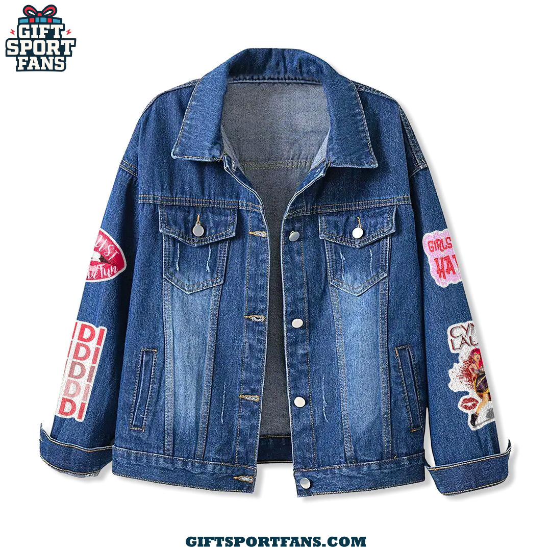 Cyndi Lauper Rock And Roll Hall Of Fame Demin Jacket Cyndi Lauper Rock And Roll Hall Of Fame Demin Jacket