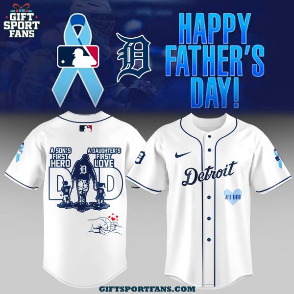 Detroit Tigers Happy Father Day 2025 Special Jersey