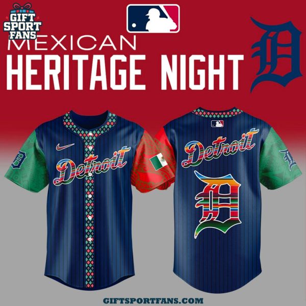 Detroit Tigers Mexican Heritage Night 2025 Special Jersey Cap