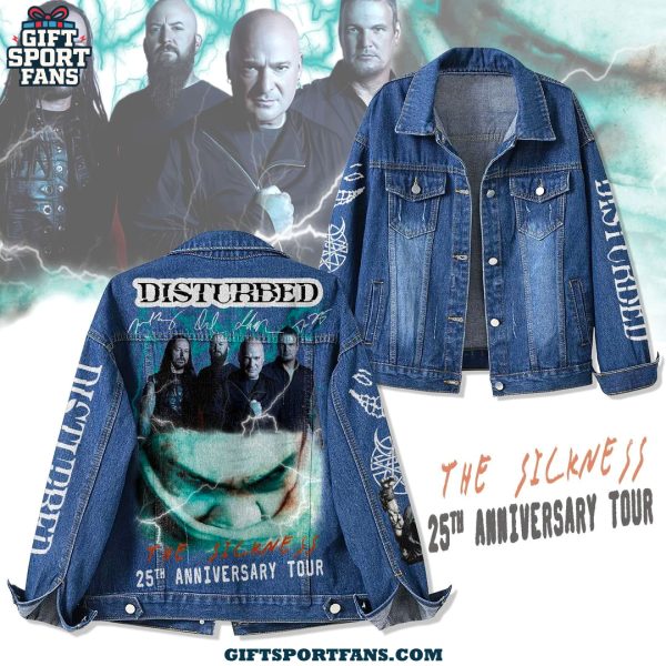 Disturbed The Sickness 25th Anniversary Tour 2025 Demin Jacket