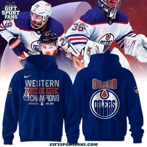 Edmonton Oilers 2025 Western Conference Champions For Fans Hoodie