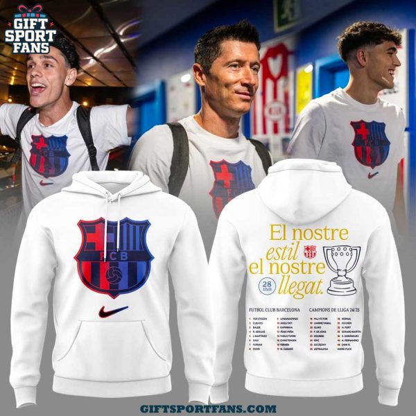 FC Barcelona La Liga Winners 2025 For Fans Hoodie