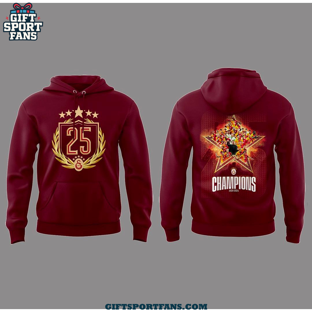 Galatasaray S.K. Champions 2025 Special Hoodie Galatasaray S.K. Champions 2025 Special Hoodie