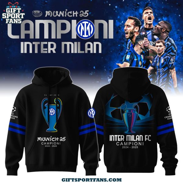 Inter Milan 2025 Champions League For Fans Hoodie