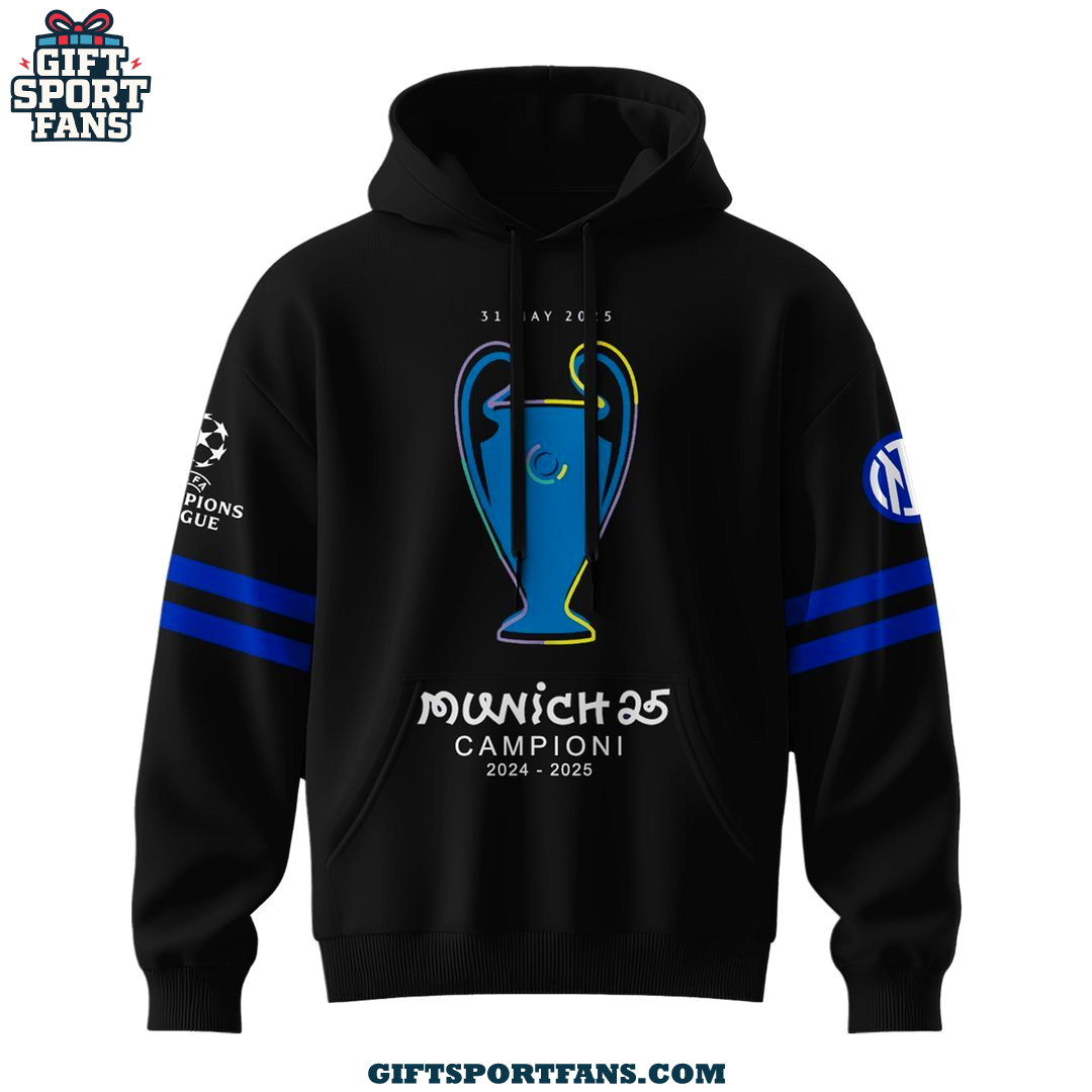 Inter Milan 2025 Champions League For Fans Hoodie Inter Milan 2025 Champions League For Fans Hoodie