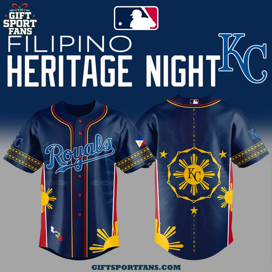 Kansas City Royals Filipino Heritage Night 2025 New Jersey Cap Kansas City Royals Filipino Heritage Night 2025 New Jersey Cap