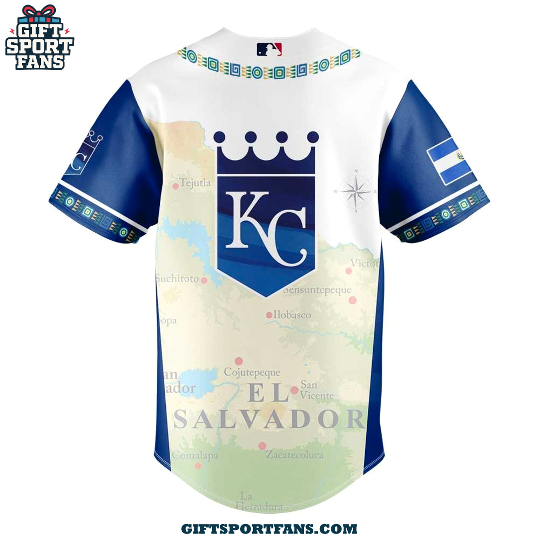 Kansas City Royals Salvadoran Heritage Night 2025 Special Jersey Cap Kansas City Royals Salvadoran Heritage Night 2025 Special Jersey Cap