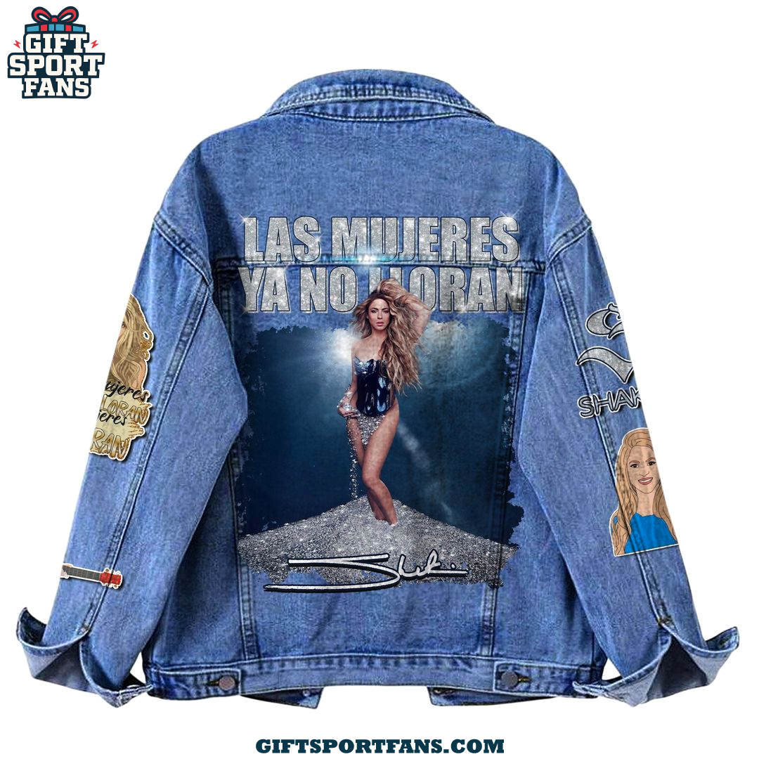 Las Mujeres Ya No Lloran Shakira 2025 For Fans Demin Jacket Las Mujeres Ya No Lloran Shakira 2025 For Fans Demin Jacket