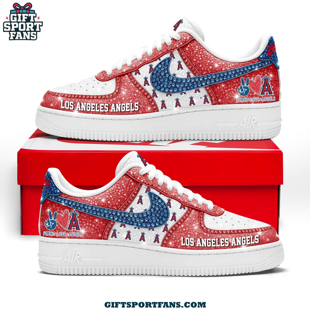 Los Angeles Angels Peace Love Rangers 2025 Air Force 1 Los Angeles Angels Peace Love Rangers 2025 Air Force 1