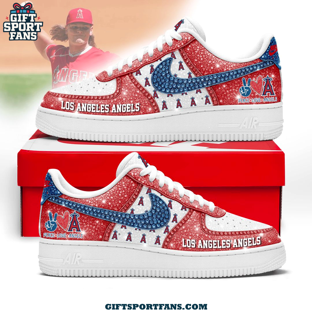 Los Angeles Angels Peace Love Rangers 2025 Air Force 1 Los Angeles Angels Peace Love Rangers 2025 Air Force 1