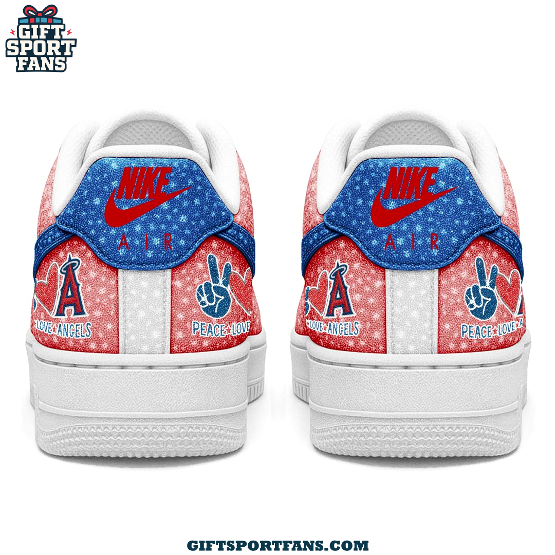 Los Angeles Angels Peace Love Rangers 2025 Air Force 1 Los Angeles Angels Peace Love Rangers 2025 Air Force 1