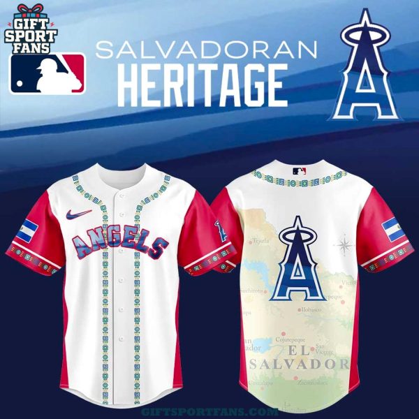 Los Angeles Angels Salvadoran Heritage Night 2025 Special Jersey Cap