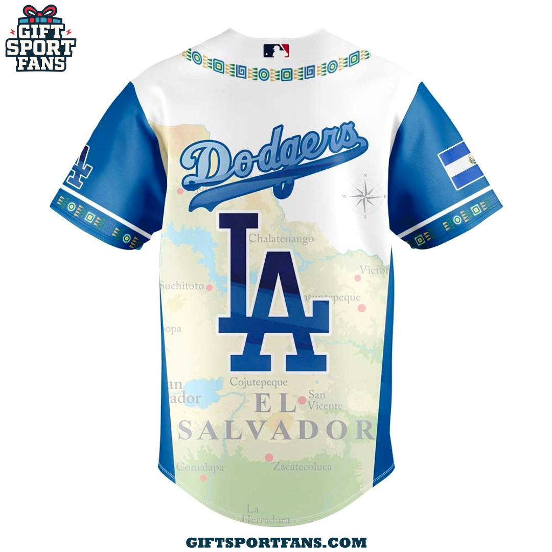 Los Angeles Dodgers Salvadoran Heritage Night 2025 New Jersey Cap Los Angeles Dodgers Salvadoran Heritage Night 2025 New Jersey Cap