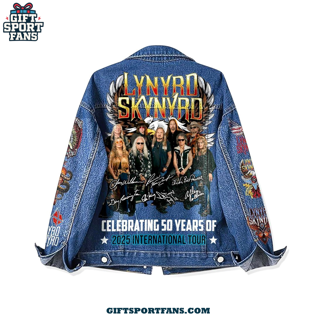 Lynyrd Skynyrd 2025 International Tour Demin Jacket Lynyrd Skynyrd 2025 International Tour Demin Jacket