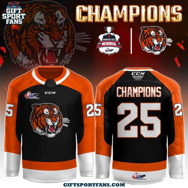 Medicine Hat Tigers Memorial Cup Champions 2025 Jersey