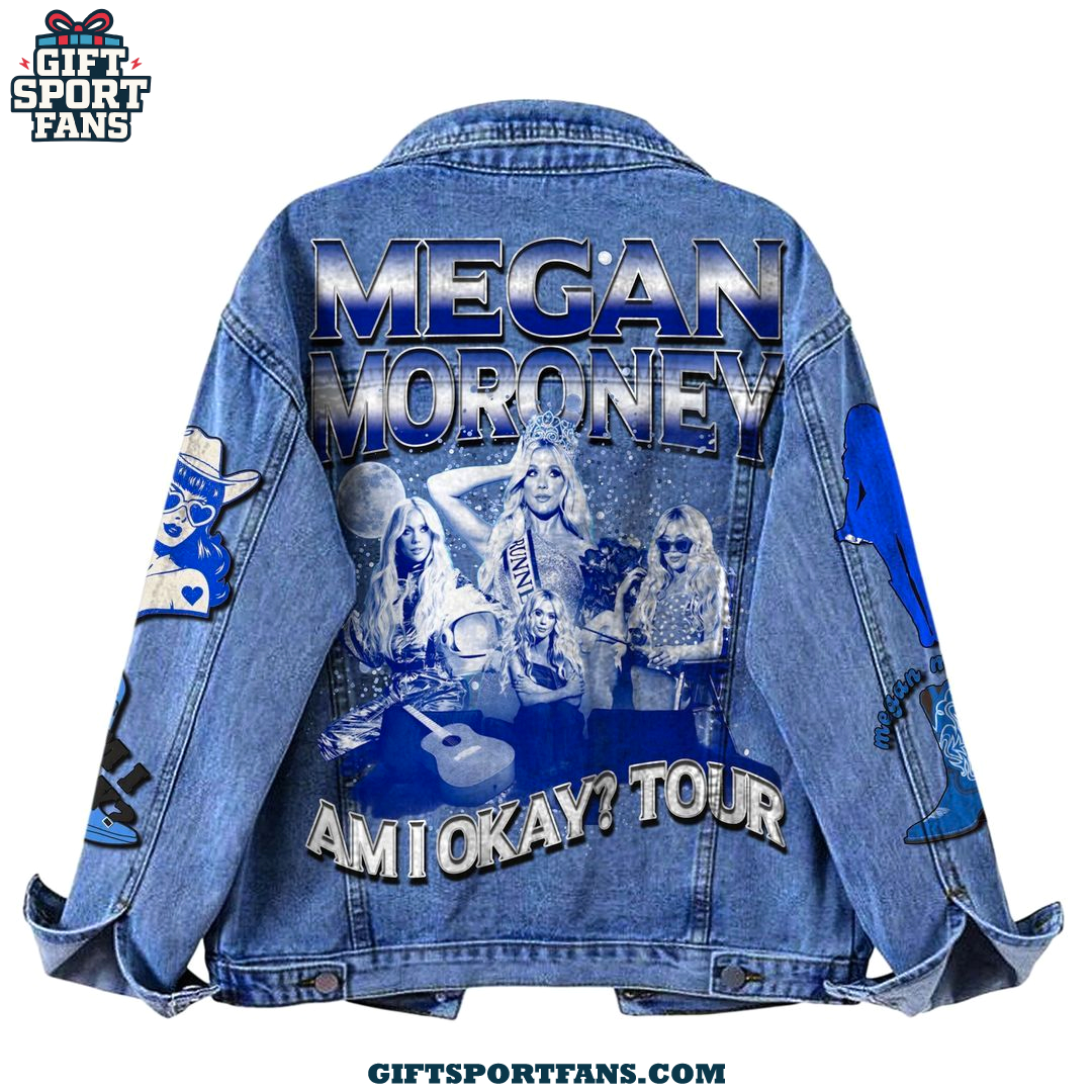 Megan Moroney Am I Okay Tour 2025 Demin Jacket Megan Moroney Am I Okay Tour 2025 Demin Jacket