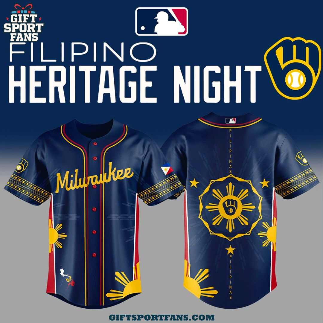Milwaukee Brewers Filipino Heritage Night 2025 New Jersey Cap Milwaukee Brewers Filipino Heritage Night 2025 New Jersey Cap
