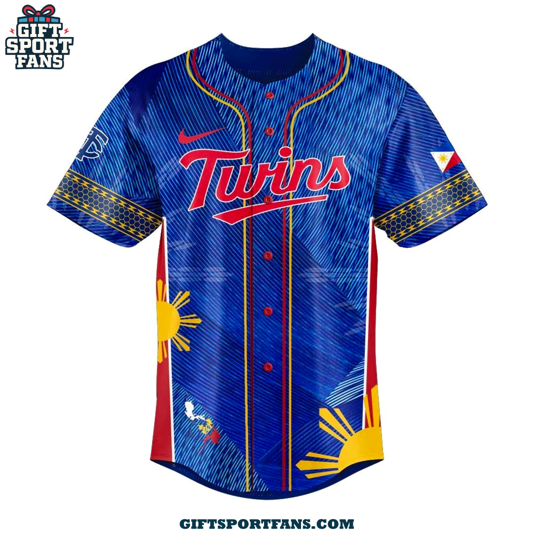 Minnesota Twins Filipino Heritage Night 2025 New Jersey Cap Minnesota Twins Filipino Heritage Night 2025 New Jersey Cap