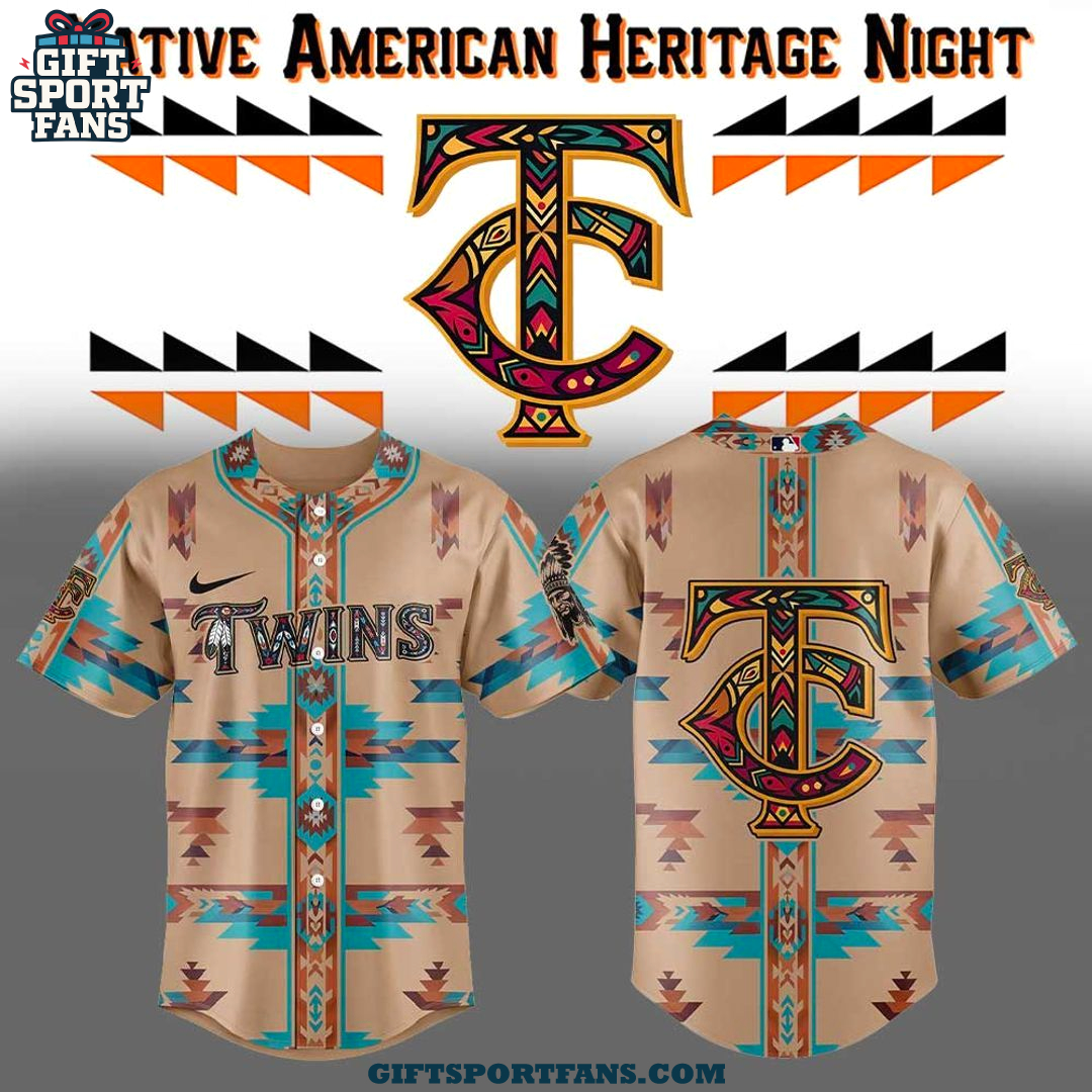 Minnesota Twins Native American Heritage 2025 Jersey Cap Minnesota Twins Native American Heritage 2025 Jersey Cap