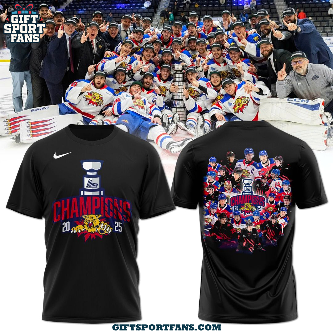 Moncton Wildcats Champions 2025 For Fans Black Hoodie Moncton Wildcats Champions 2025 For Fans Black Hoodie