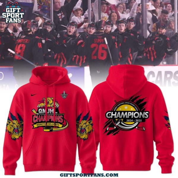 Moncton Wildcats Champions 2025 Hoodie