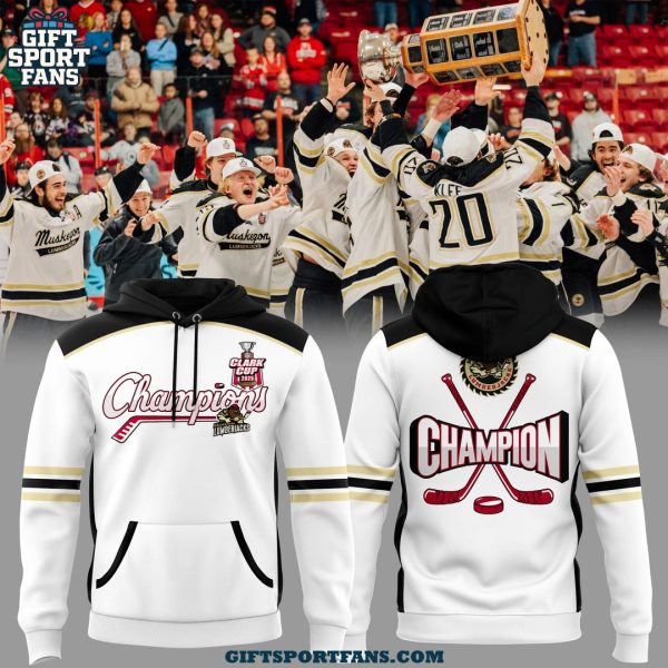 Muskegon Lumberjacks Clark Cup Champions 2025 Hoodie