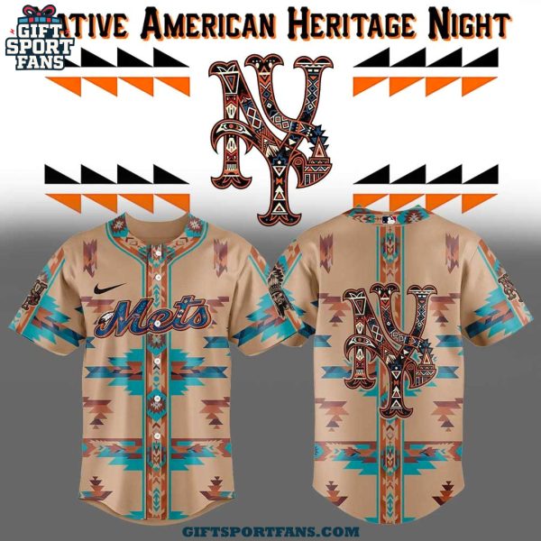New York Mets Native American Heritage 2025 Jersey Cap