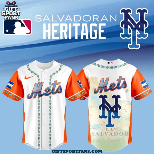 New York Mets Salvadoran Heritage Night 2025 New Jersey Cap