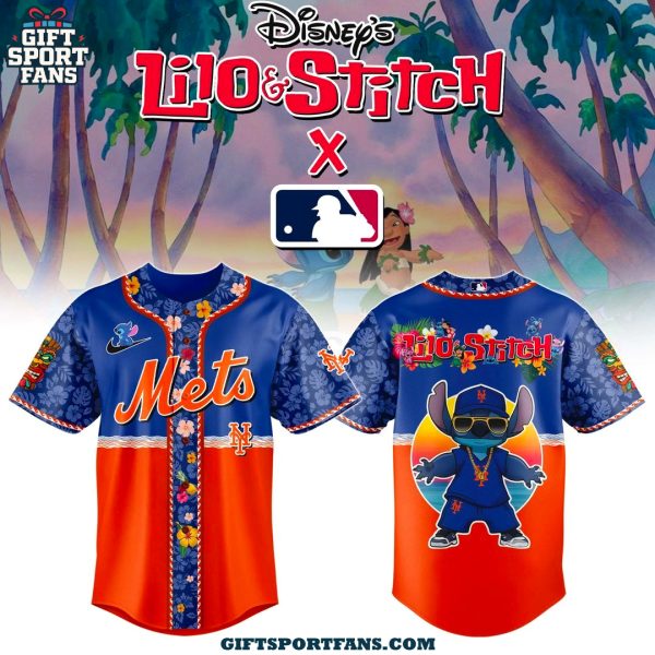 New York Mets x Lilo & Stitch 2025 Beach Jersey