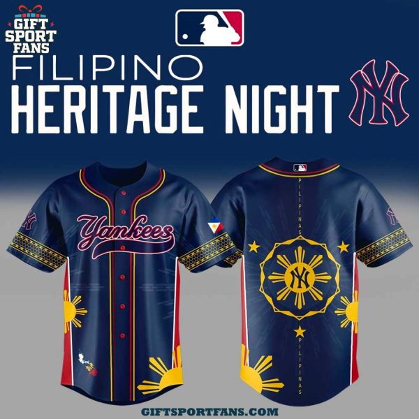 New York Yankees Filipino Heritage Night 2025 New Jersey Cap