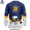 Norfolk Admirals Anniversary Of Peanuts 2025 Hockey Jersey 3