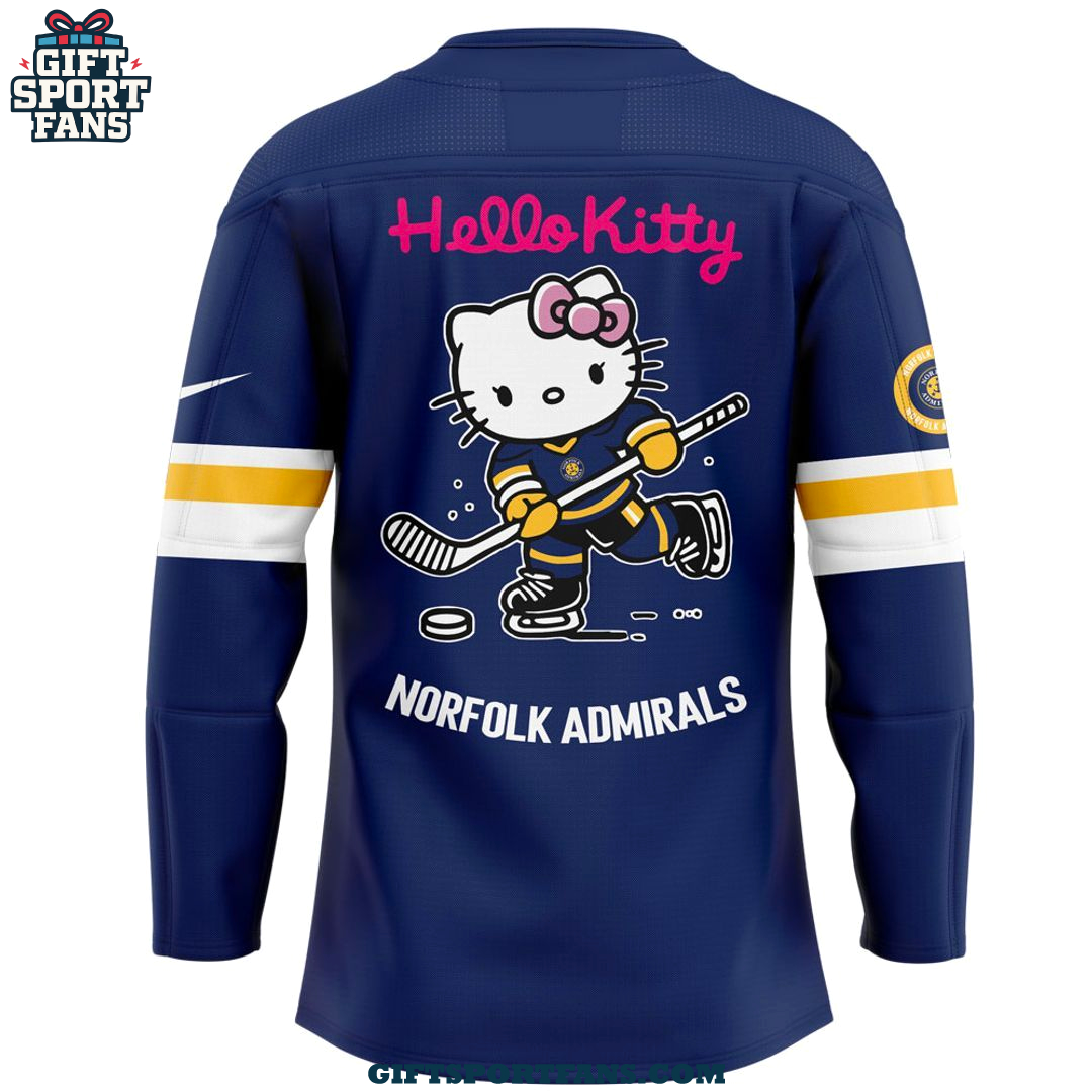Norfolk Admirals x Hello Kitty 2025 Hockey Jersey Norfolk Admirals x Hello Kitty 2025 Hockey Jersey