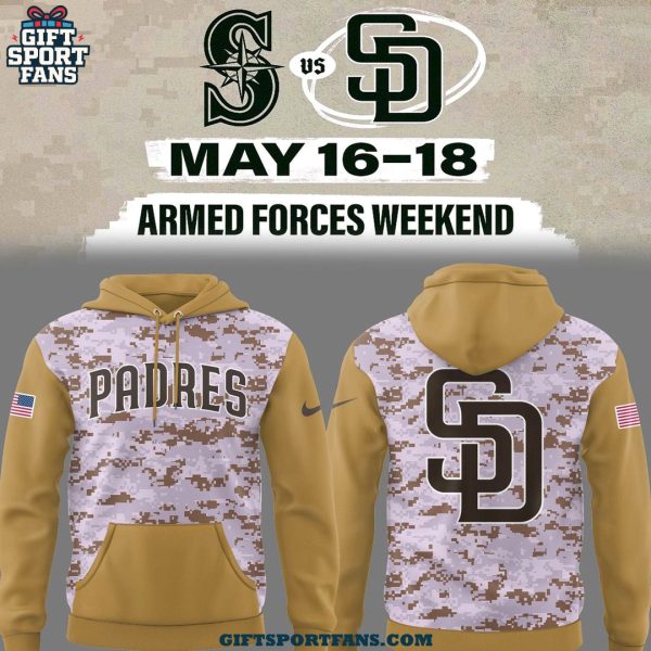 Padres Armed Forces Weekend Military 2025 Special Edition Hoodie