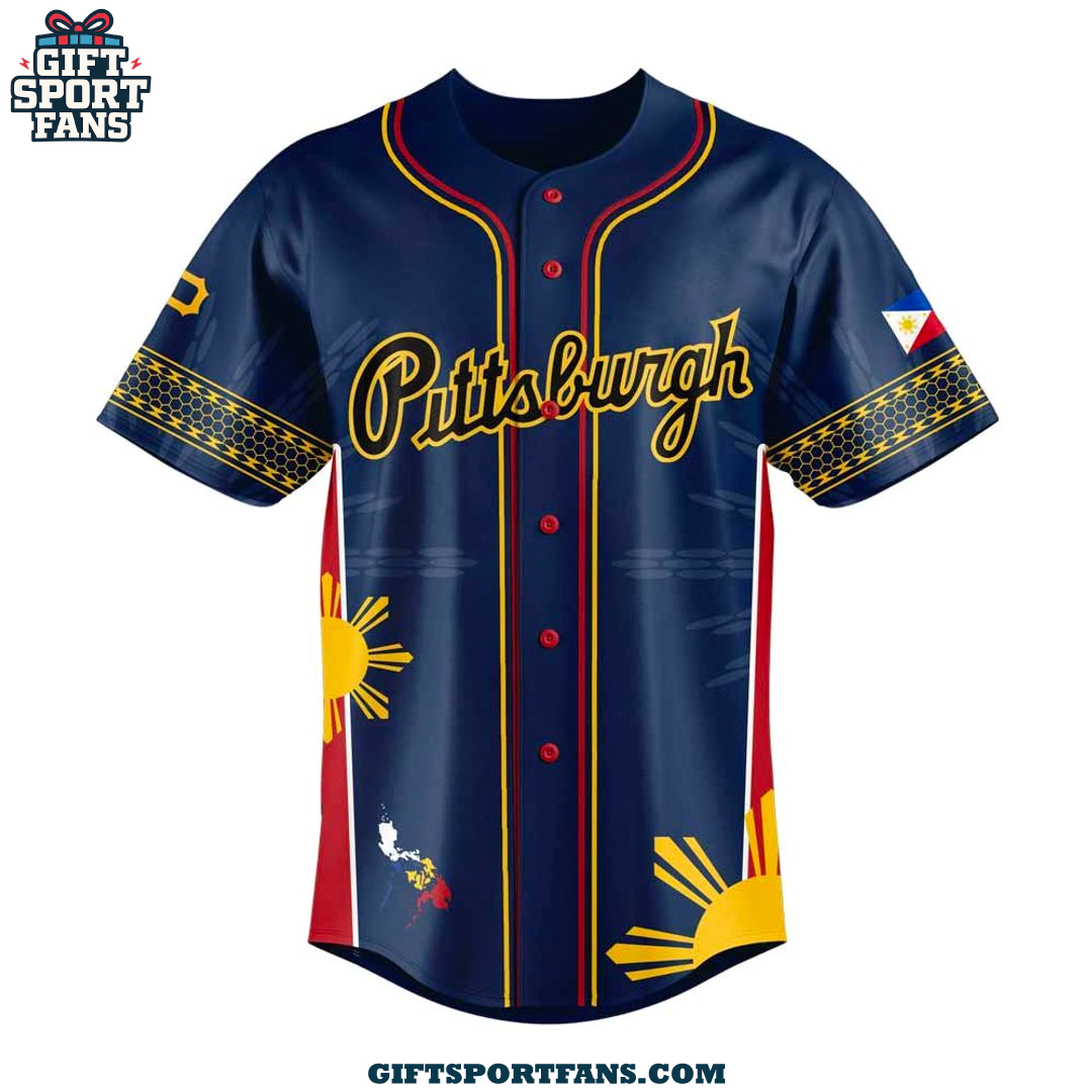 Pittsburgh Pirates Filipino Heritage Night 2025 New Jersey Cap Pittsburgh Pirates Filipino Heritage Night 2025 New Jersey Cap