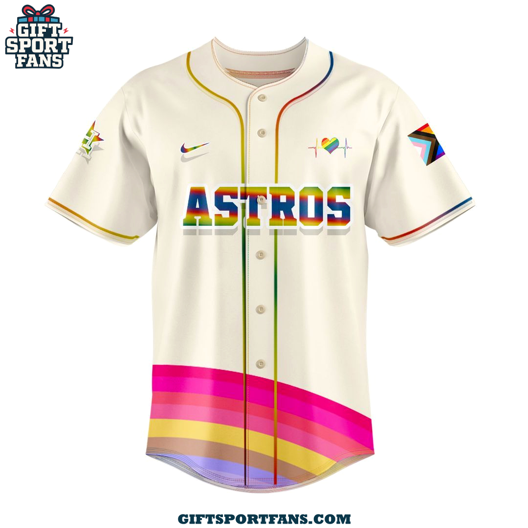 Pride Month x Houston Astros 2025 Be Proud Of Yourself 2025 Jersey Pride Month x Houston Astros 2025 Be Proud Of Yourself 2025 Jersey