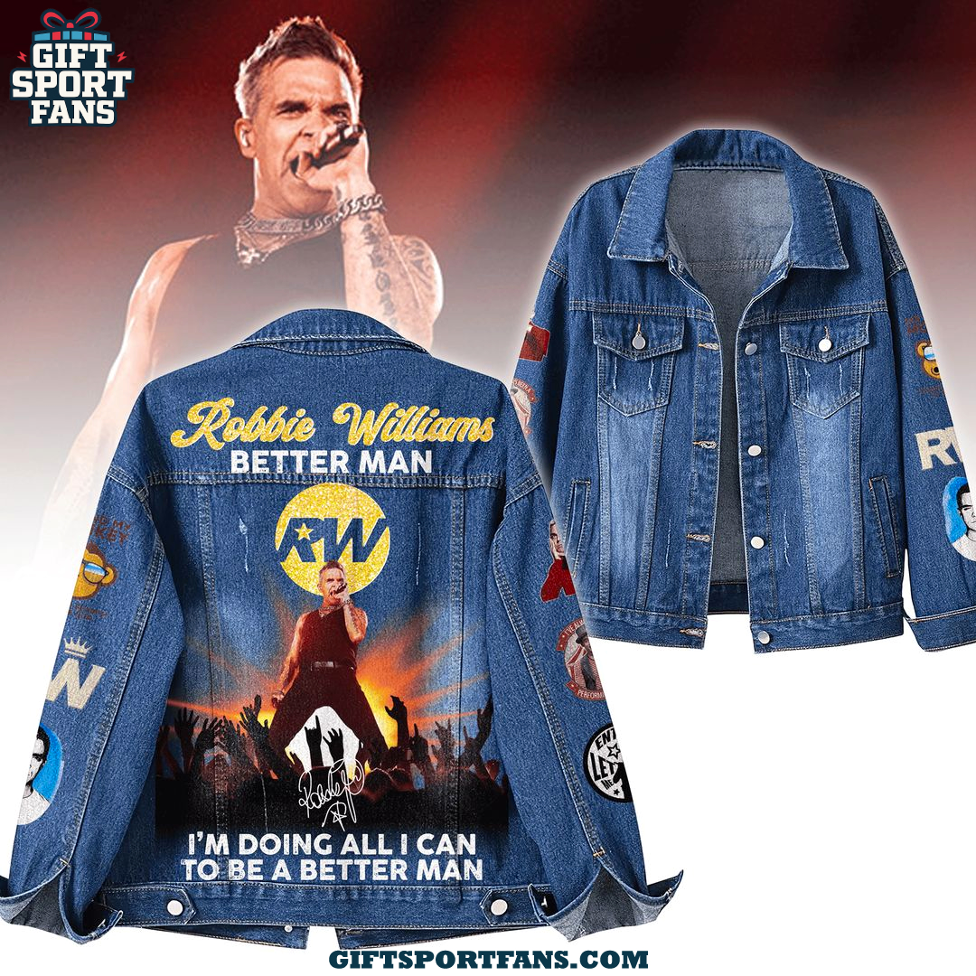 Robbie Williams Better Man 2025 Demin Jacket Robbie Williams Better Man 2025 Demin Jacket