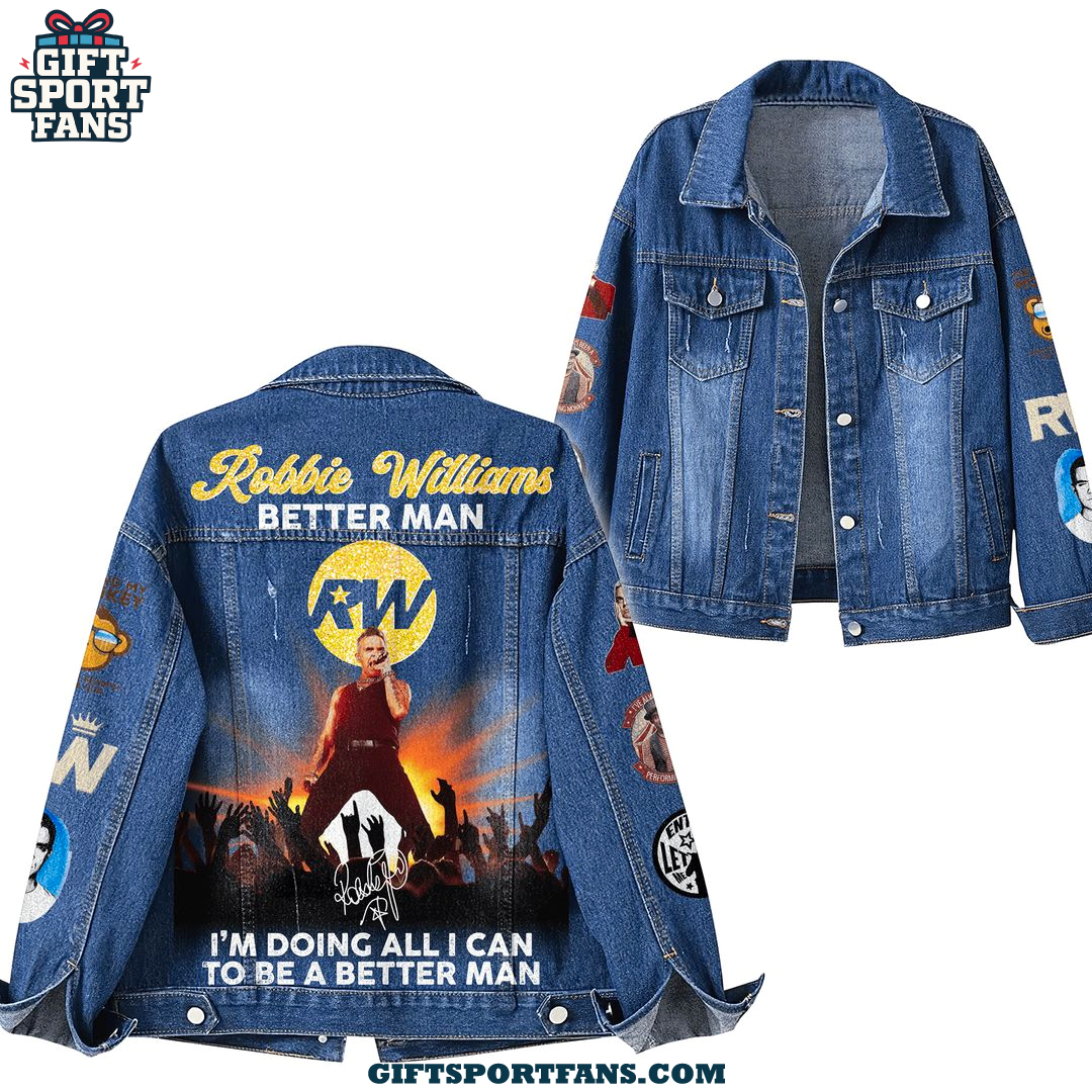 Robbie Williams Better Man 2025 Demin Jacket Robbie Williams Better Man 2025 Demin Jacket