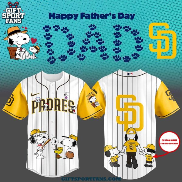 San Diego Padres Happy Father Day 2025 Jersey Cap